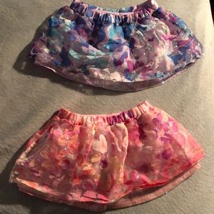 2 Beautiful Flower Fairy Sparkling Skirt/Shorts